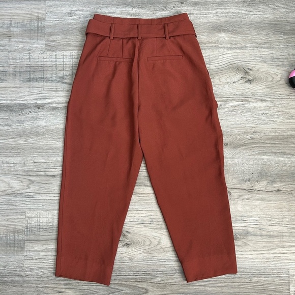 Madewell Capri Belted Casual Pants Sz 2P - Picture 2 of 9